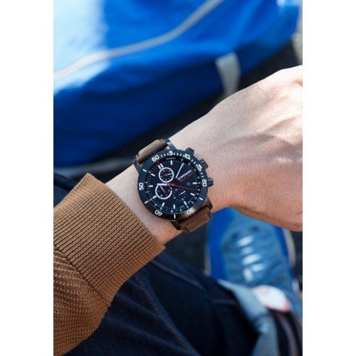 Мъжки часовник WENGER Roadster Black Night Chrono 01.1843.107 Мъжки часовник WENGER Roadster Black Night Chrono 01.1843.107