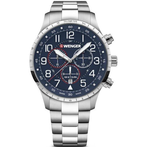 Мъжки часовник WENGER Attitude Chrono 01.1543.118 Мъжки часовник WENGER Attitude Chrono 01.1543.118
