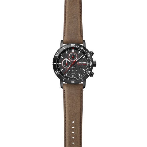 Мъжки часовник WENGER Roadster Black Night Chrono 01.1843.107 Мъжки часовник WENGER Roadster Black Night Chrono 01.1843.107